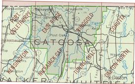 Map of Catoosa County