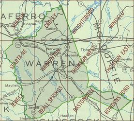 Map of Warren County